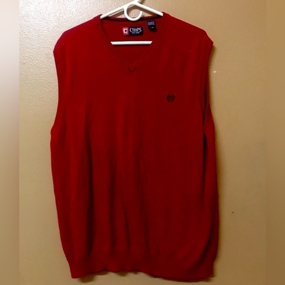 Classic Chaps Mens Vest Red Size Large - Picture 1 of 4